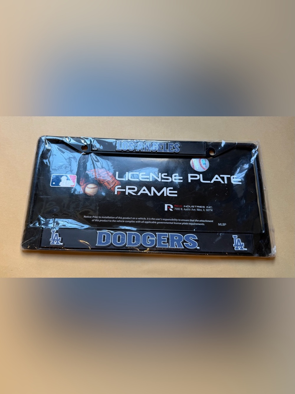 LA Dodgers License Plate Frame MLB Officially Licensed New Rico Industries